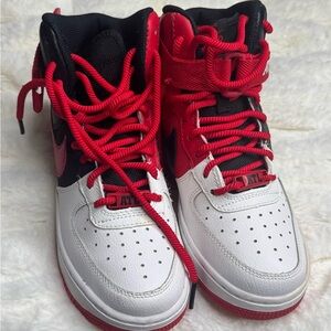 Nike Air ATL Kids Red and Black Sneakers size 4Y